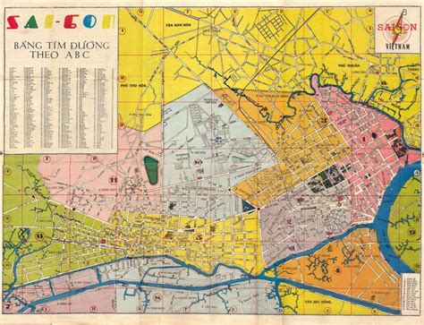 map of saigon vietnam 1970.